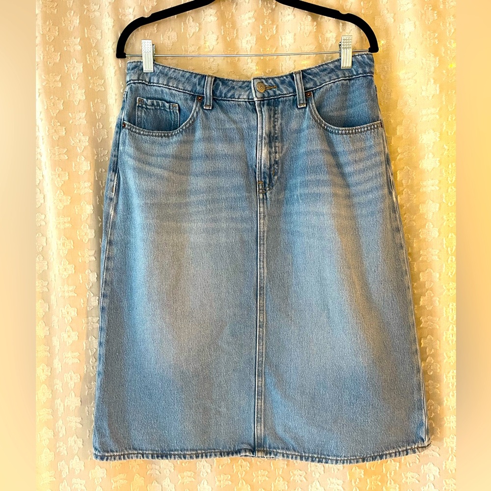 Old Navy Midi Jean Skirt
